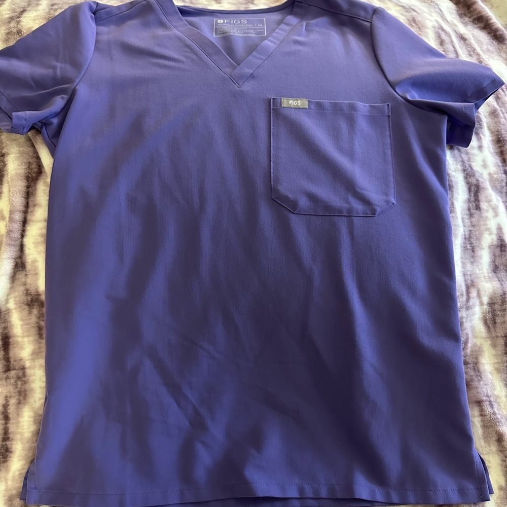 Figs amethyst top size xs